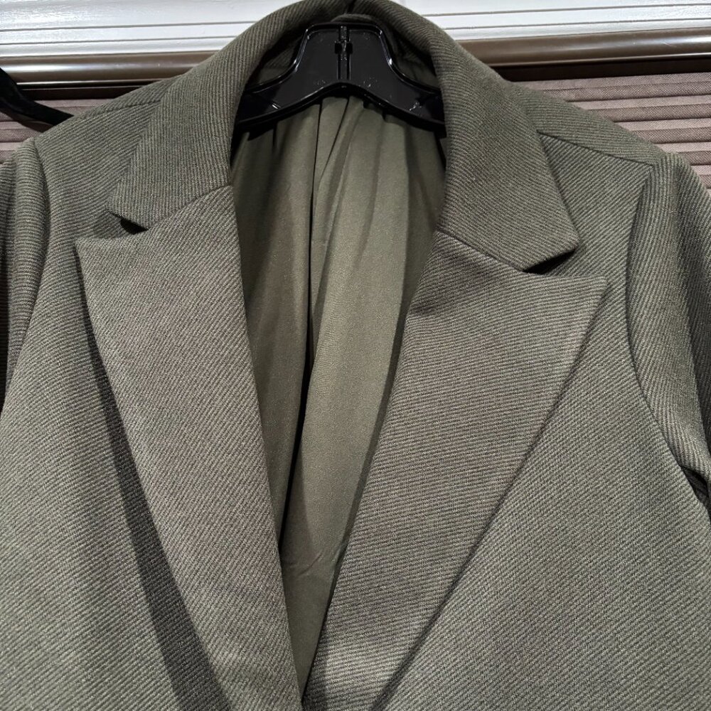 Good American Women Belted Structured Blazer SZ 3/4 L/XL - Picture 3 of 16